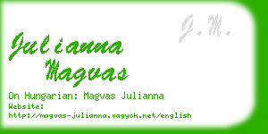 julianna magvas business card